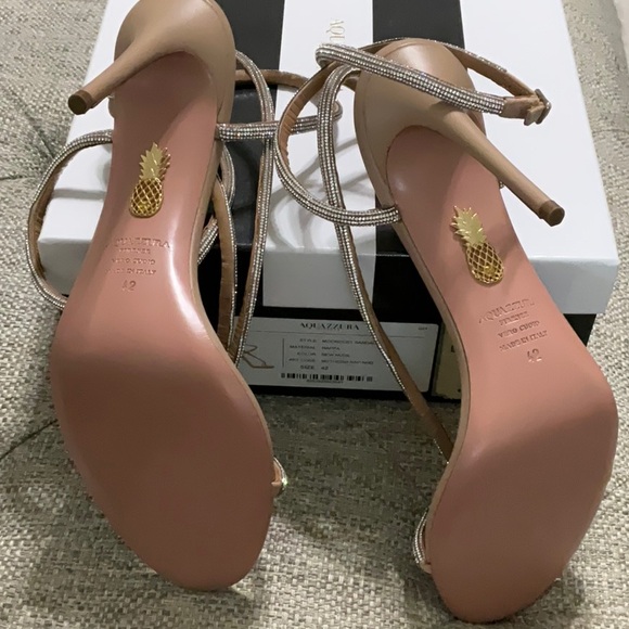 Aquazzura Beige Bling heels - Picture 3 of 4